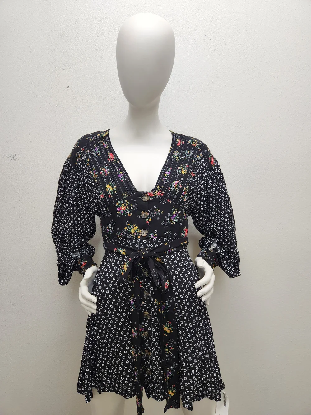 Free People Wonderland Printed Mini Dress Size S